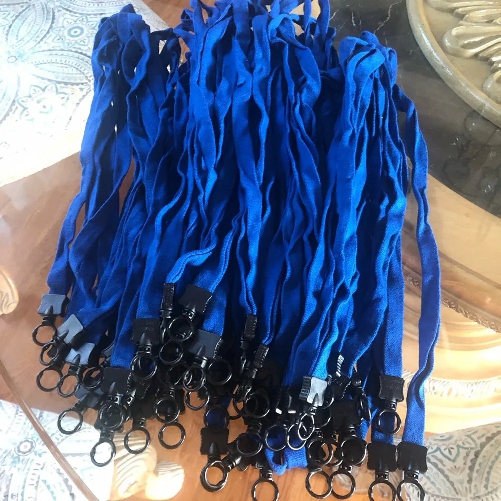59 blue soft lanyards